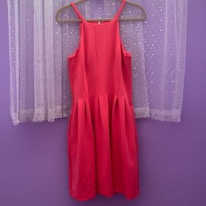 calvin klein coral formal dress